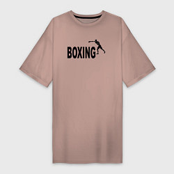 Женская футболка-платье Бокс вместо пумы