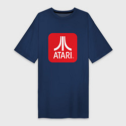 Женская футболка-платье Atari logo