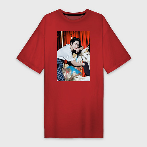 Женская футболка-платье Han Circus / Красный – фото 1