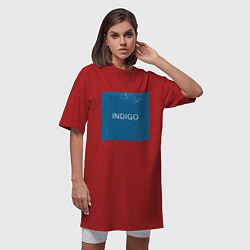 Футболка женская-платье Indigo, цвет: красный — фото 2