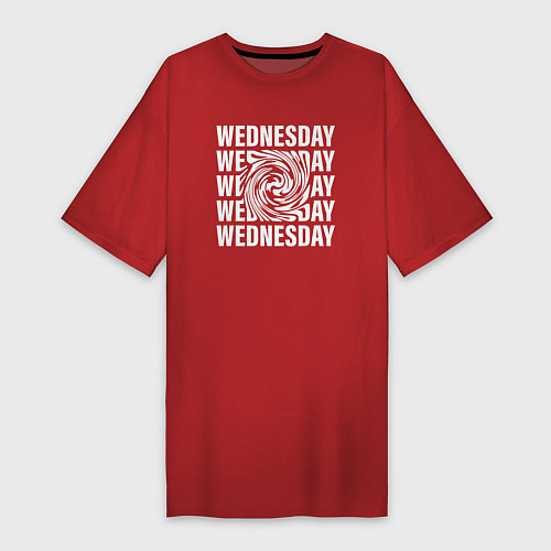 Женская футболка-платье Wednesday Tornado / Красный – фото 1