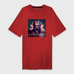 Женская футболка-платье Кратос, бог войны