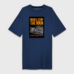Футболка женская-платье CCR - Wholl Stop The Rain, цвет: тёмно-синий