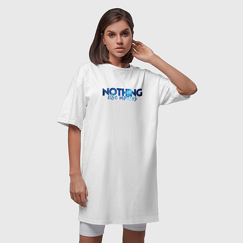 Женская футболка-платье Nothing Else Matters / Белый – фото 3