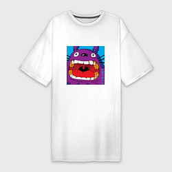 Женская футболка-платье Violet Totoro