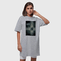 Футболка женская-платье Алиса в Пограничье, цвет: меланж — фото 2