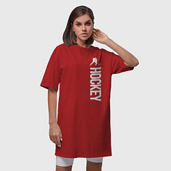 Футболка женская-платье Hockey, цвет: красный — фото 2
