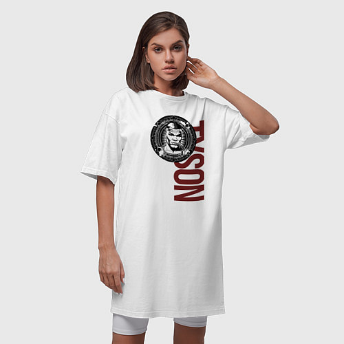 Женская футболка-платье Майк Tyson / Белый – фото 3