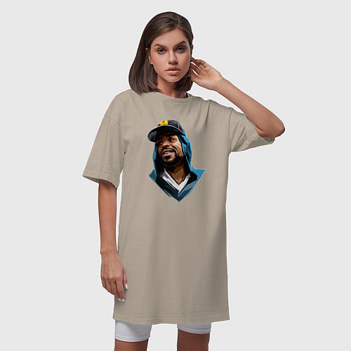 Женская футболка-платье Method Man / Миндальный – фото 3