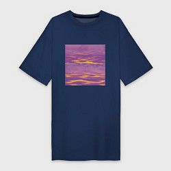 Женская футболка-платье Сиреневое море