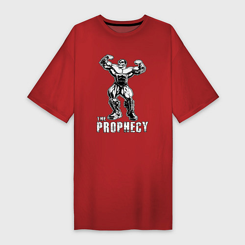 Женская футболка-платье The prophecy / Красный – фото 1