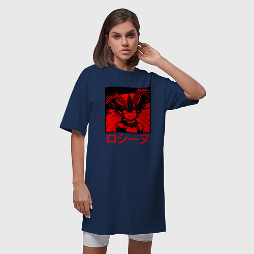 Женская футболка-платье Берсерк: Апостол Розина / Тёмно-синий – фото 3