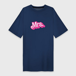 Женская футболка-платье Миссис в стиле барби - для жены