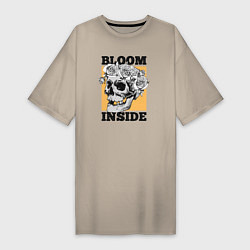 Женская футболка-платье Bloom inside