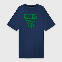 Футболка женская-платье Celtics net, цвет: тёмно-синий