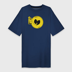 Футболка женская-платье Wu-Tang vinyl, цвет: тёмно-синий