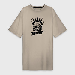 Женская футболка-платье Череп с футболки Хлои из Life is Strange