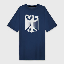 Футболка женская-платье Немецкое пиво, цвет: тёмно-синий