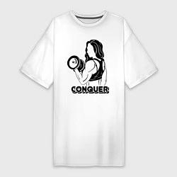 Женская футболка-платье Conquer