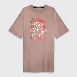 Женская футболка-платье Teddy медвежонок happiness