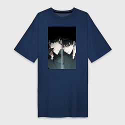 Футболка женская-платье Ким Док Чжа, Ю Чжун Хек всеведущий читатель, цвет: тёмно-синий