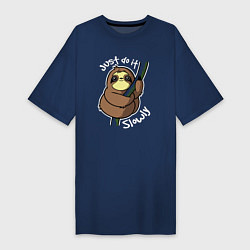 Женская футболка-платье Просто делай это медленно