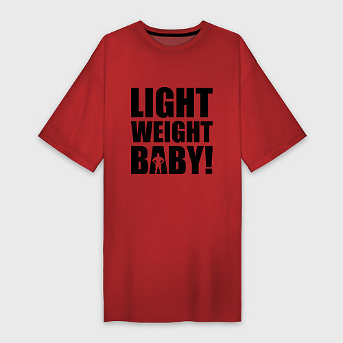 Женская футболка-платье Light weight baby / Красный – фото 1