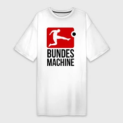 Женская футболка-платье Bundes machine football