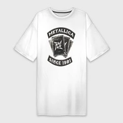 Женская футболка-платье Metallica: since 1981