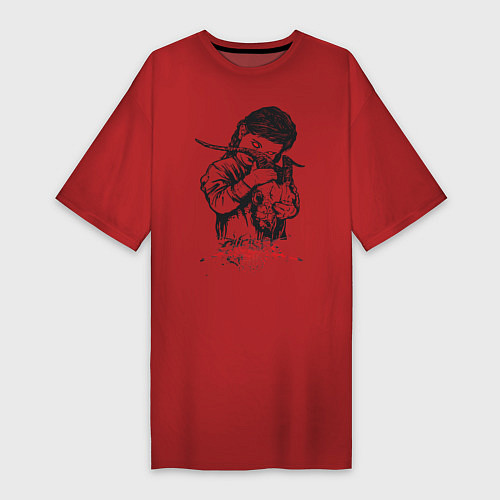 Женская футболка-платье Chelsea Grin: Demon Girl / Красный – фото 1