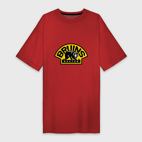 Женская футболка-платье HC Boston Bruins Label / Красный – фото 1