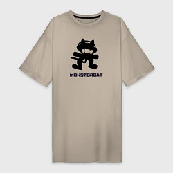 Женская футболка-платье Monstercat