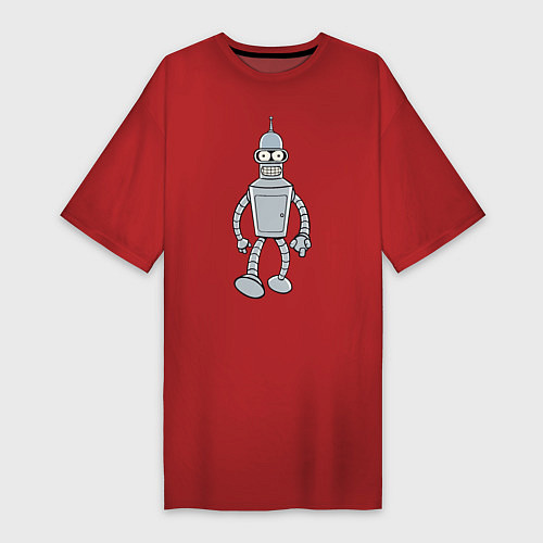 Женская футболка-платье Iron Bender / Красный – фото 1