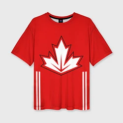 Женская футболка оверсайз Сборная Канады: домашняя форма