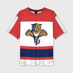 Женская футболка оверсайз Florida Panthers
