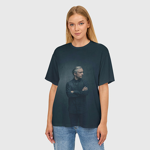 Женская футболка оверсайз Доктор в рубашке / 3D-принт – фото 3