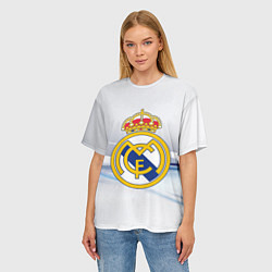 Футболка оверсайз женская Реал Мадрид, цвет: 3D-принт — фото 2