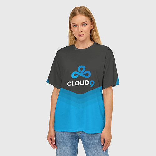 Женская футболка оверсайз Cloud 9 Uniform / 3D-принт – фото 3
