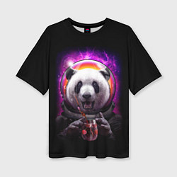 Футболка оверсайз женская Panda Cosmonaut, цвет: 3D-принт