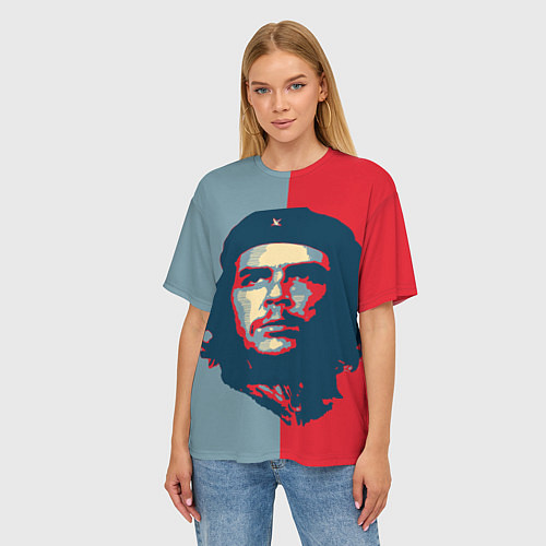 Женская футболка оверсайз Che Guevara / 3D-принт – фото 3