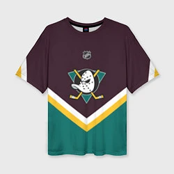 Женская футболка оверсайз NHL: Anaheim Ducks