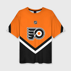 Футболка оверсайз женская NHL: Philadelphia Flyers, цвет: 3D-принт