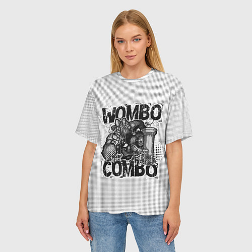 Женская футболка оверсайз Combo Wombo / 3D-принт – фото 3