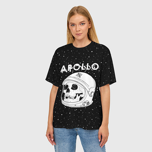 Женская футболка оверсайз Apollo / 3D-принт – фото 3
