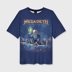 Женская футболка оверсайз Megadeth: Rust In Peace