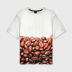 Женская футболка оверсайз Coffee