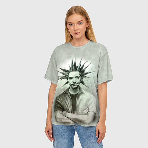 Женская футболка оверсайз Король и Шут / 3D-принт – фото 3