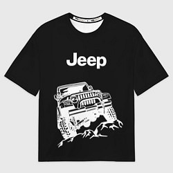 Футболка оверсайз женская Jeep, цвет: 3D-принт