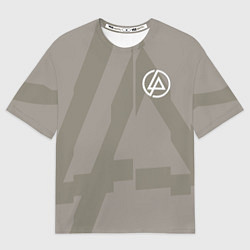 Футболка оверсайз женская Linkin Park: Grey style, цвет: 3D-принт
