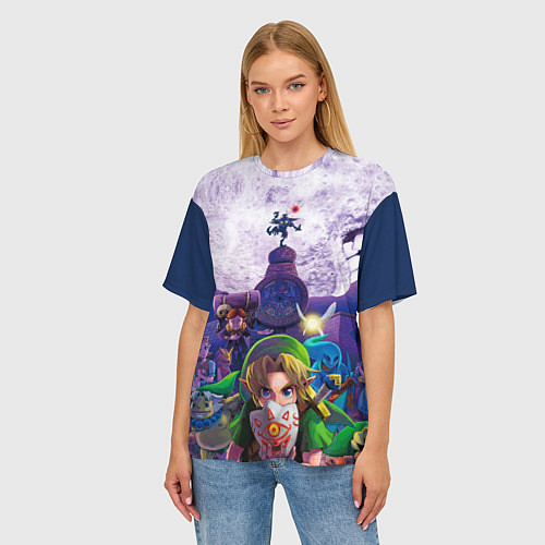 Женская футболка оверсайз The Legend of Zelda / 3D-принт – фото 3